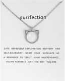 "Purrfection" Charm Necklace