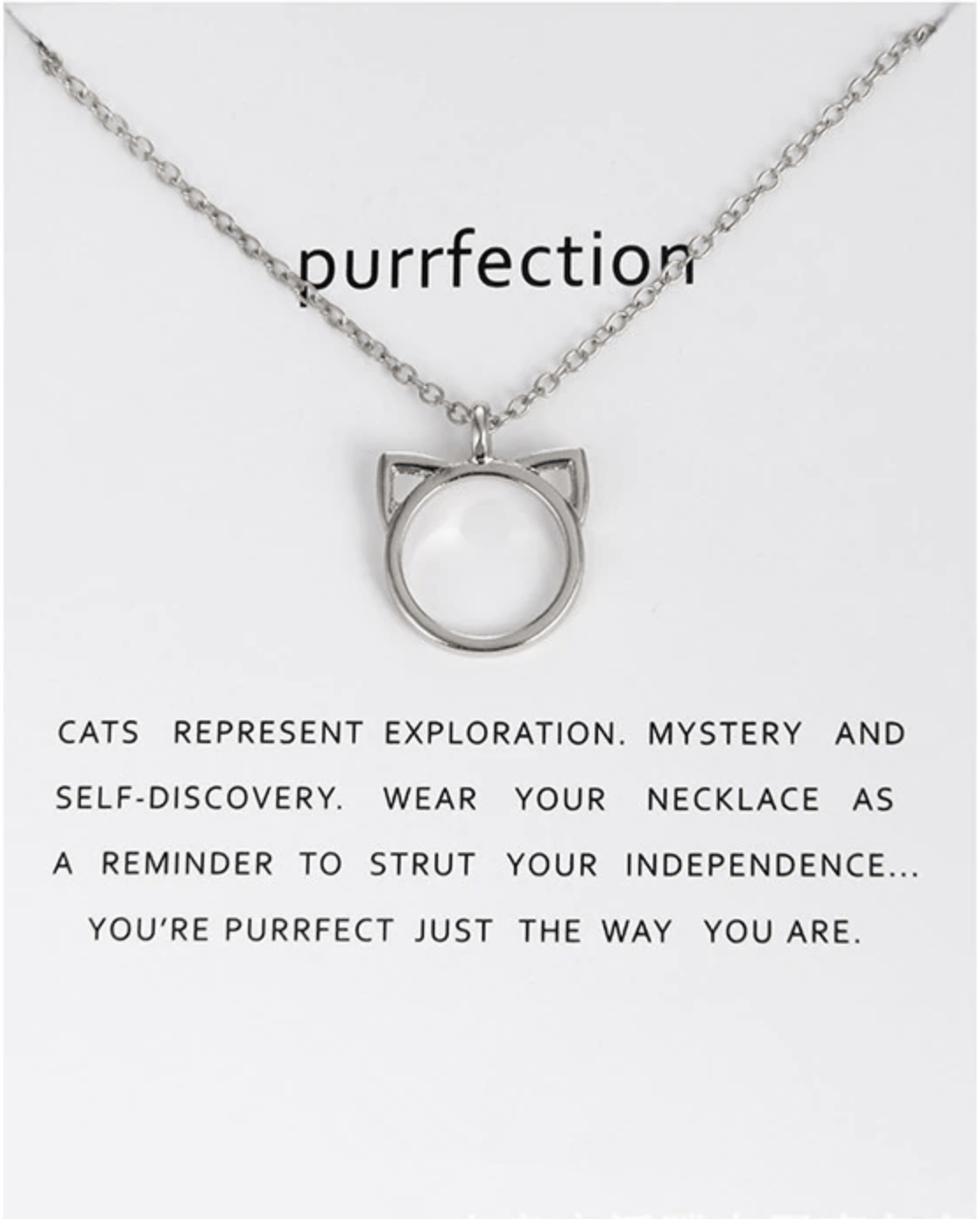 "Purrfection" Charm Necklace